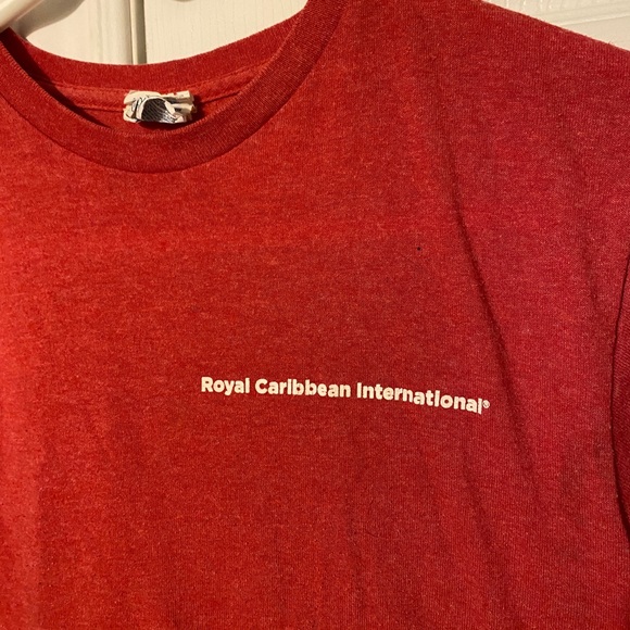 Royal Caribbean Cruise Line Red Italy Map Tee Size Small - Picture 4 of 6